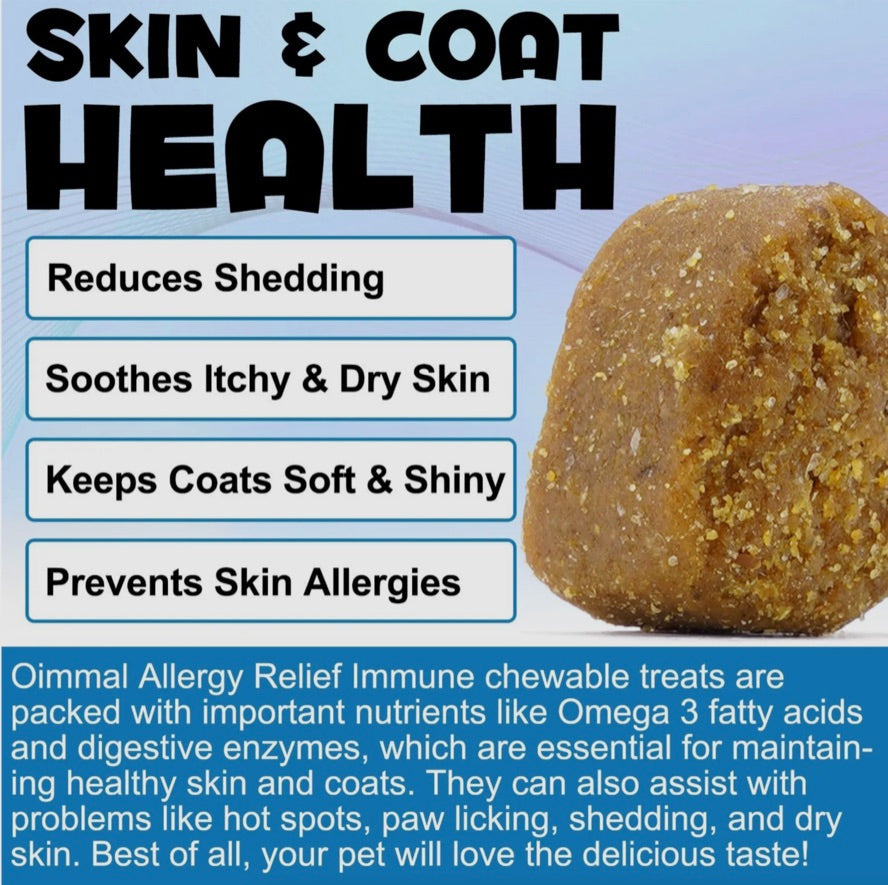 Oimmal Itch & Immune Dog Chews (150) - Pecking Duck Flavour
