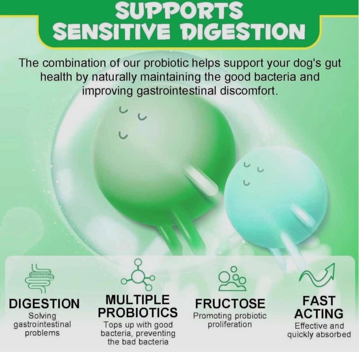 Oimmal Pre & Probiotic digestive dog treats (120) - Duck Flavour
