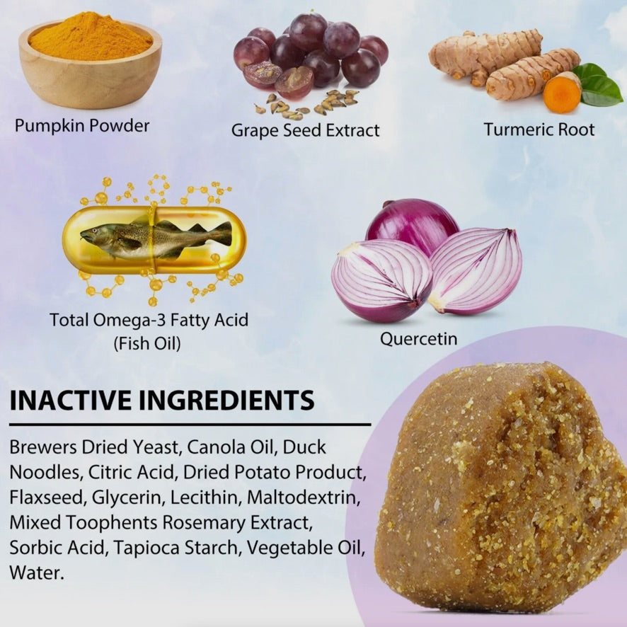 Oimmal Itch & Immune Dog Chews (150) - Pecking Duck Flavour