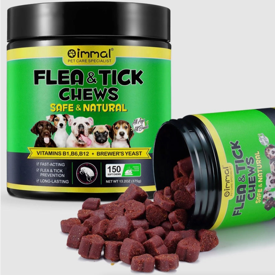 Oimmal Flea and Tick Dog Chews (150) - Peking Duck Flavour