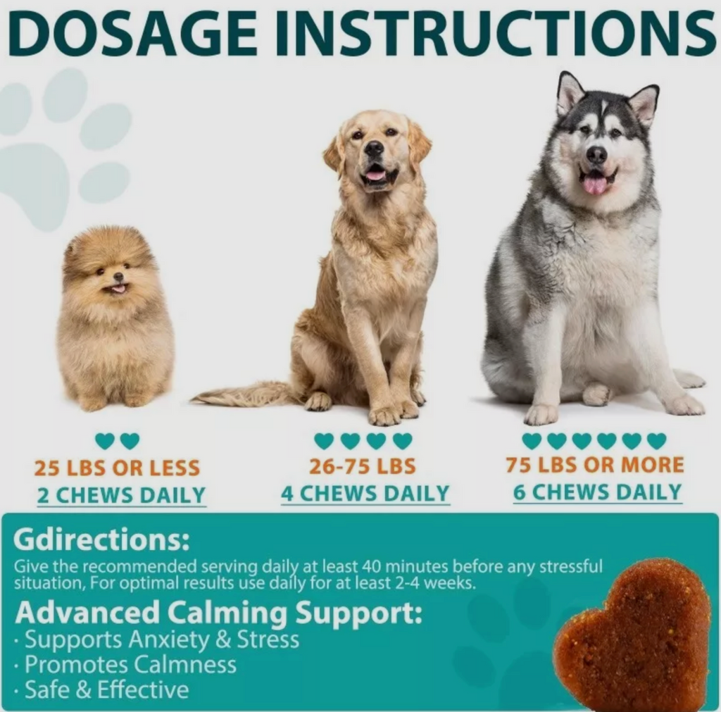 Oimmal Hemp calming dog chews (150) - Chicken Flavour